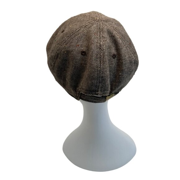 San Diego Hat Company Newsboy Cap Tweed Brown Adjustable Size - Picture 3 of 9